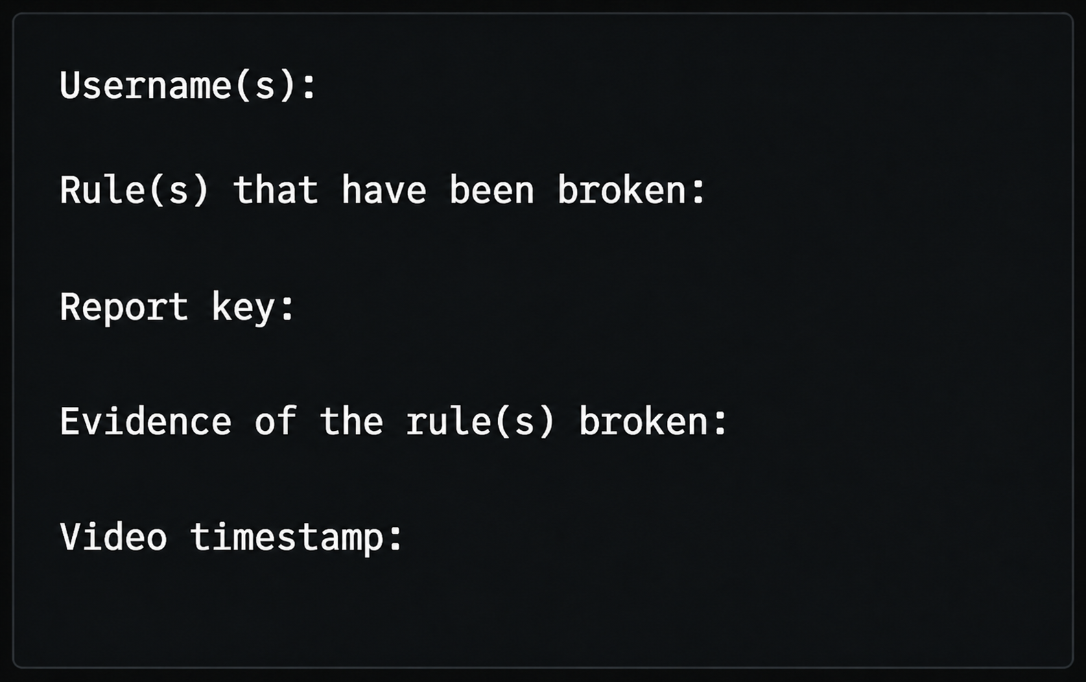 Report Template